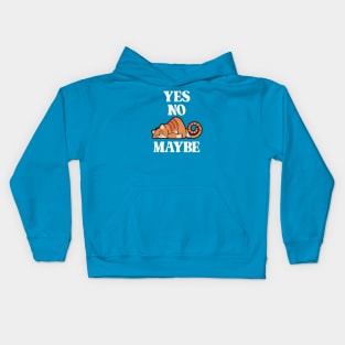 Yes. No. Maybe. - Minimum Effort Kitty Kids Hoodie